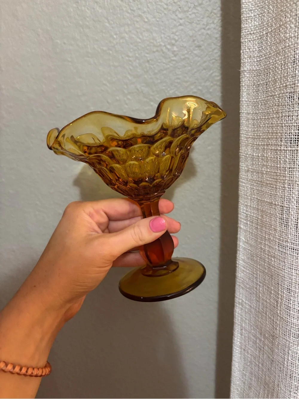 Fenton Glass Compote Bowl - Vintage